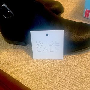 Lifestride Francesca black 8 1/2 wide calf boot